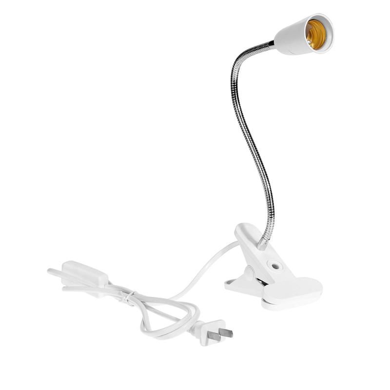360 Degrees Lamp Holder Clip E27 Base with On Switch LED Lig