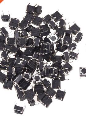 100 Pcs 6 x 6mm x 4.3mm Panel PCB Momentary Tactile Tact Pus
