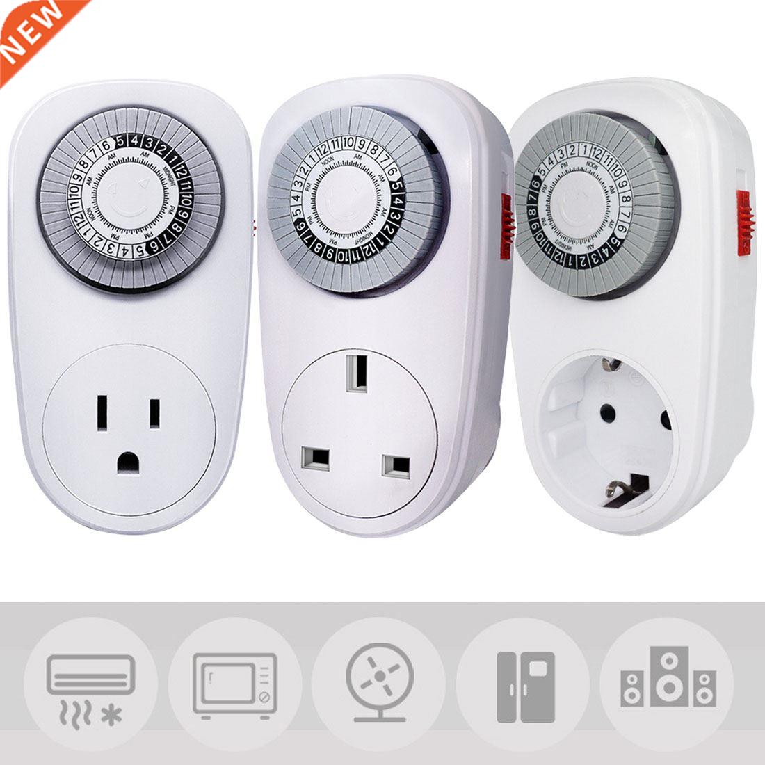 24 Hours Mini Timer Switch 250V Energy Saver EU/US/UK Plug