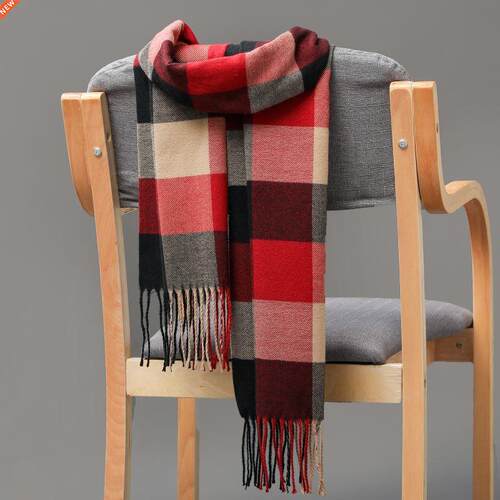 180*30cm Winter Couple scarf Women Warm Plaid Scarf Men Busi