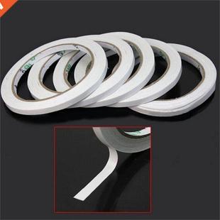 10 Rolls/lot White Double Sided Adhesive Tape Sticker High Q