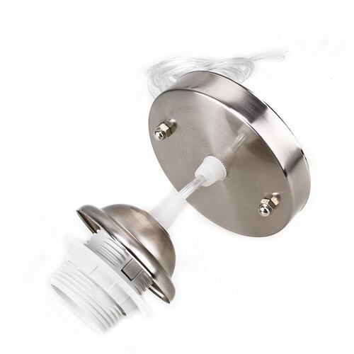 Chrome Ceiling Pendant Lamp Holder Fitting Accessories Kit f