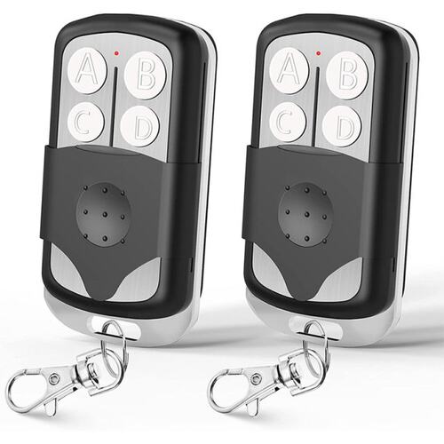 2PCS Garage Door Opener Remote Universal,4-Button Remote Wit