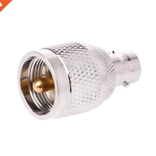 BNC-K Female Jack To UHF-J PL-259 Male Plug Straight RF Coax