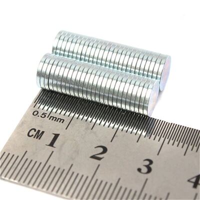 100pcs 8 x 1mm Circular Disc Neodymium Magnets N52 Craft Reb