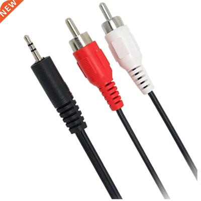 3.5mm Headphones Plug Jack to 2 x RCA AV Cable
