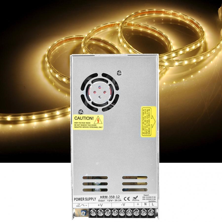 IP20 Waterproof DC12V/29.2A To 100~115VAC/5.5A or 200~230VAC