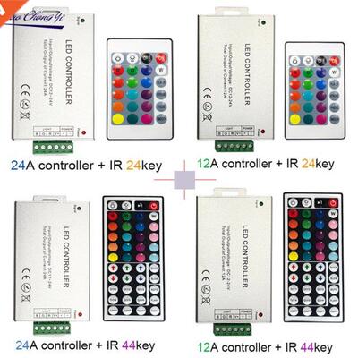 12A 24A 144W 288W 24key 44key DC12-24V IR wireles Remote Le