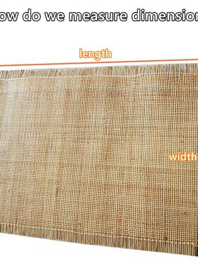 40-45CM Wide 1--2 Meters 2.0mm Checkered Natural Cane Webbin