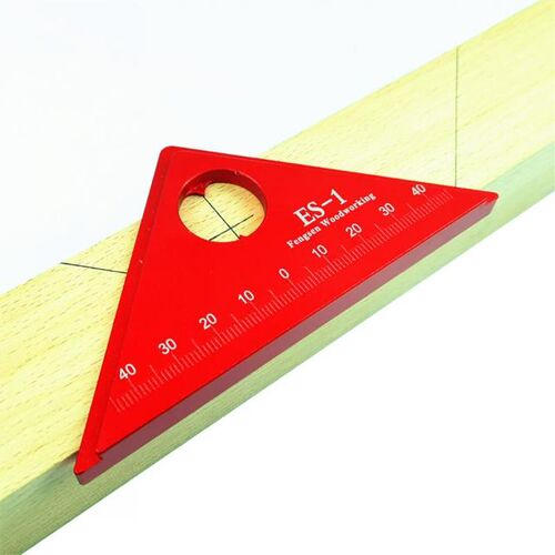 Professional Center Scribe Ruler Aluminum Alloy Woodworking