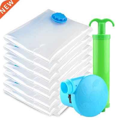Home Convenient Vacuum Bag Storage Organizer Transparent Cl