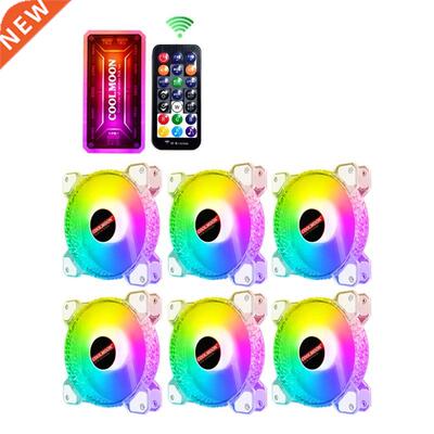 Coolmoon Computer PC Fan Adjust RGB Cooling Fan Diamond 120m