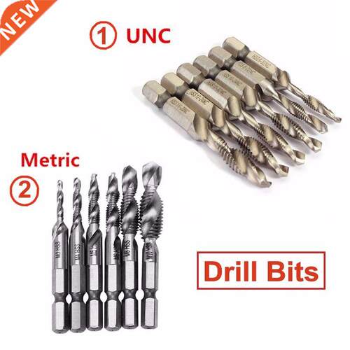 6Pcs HSS Countersink Drill Bits Set 1/4