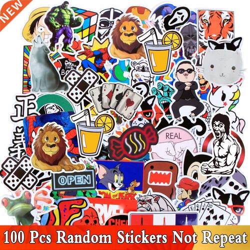 100 PCS Mx Style Colorful Cute Stckers for Home Decor Dec