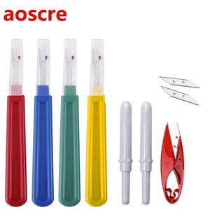6 PCS Seam Ripper and 1 PCS Sewing Scissor Sharp Stitch Rem