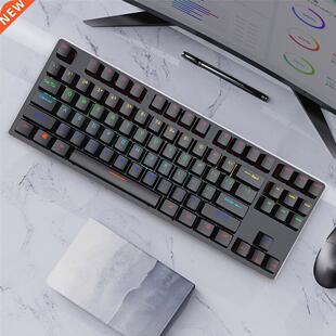 Mechanical Keyboard Punk Backlit Computer Keyboard Gamer Min