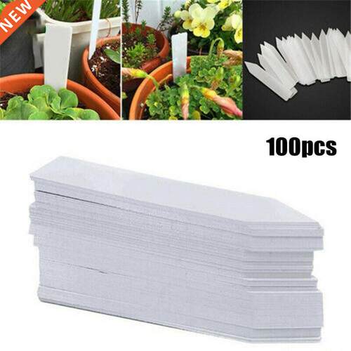 100Pcs Garden Plant Labels Plastic Plant Tags Nursery Marker