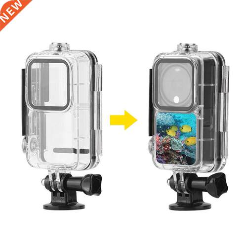60m Waterproof Case for DJI Action 2 Transparent Protective