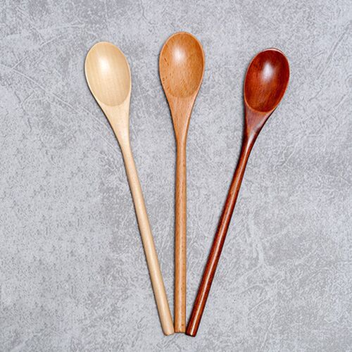 Japanese-Style Long Handle Wooden Spoon Coffee Stirring Rod