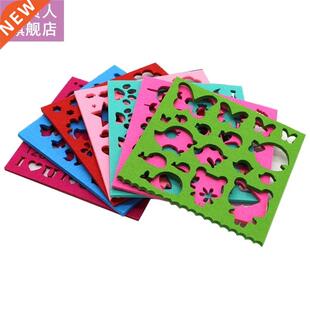 7pcs Felt Mold Needle Felting DIY Craft Stencil Applique Han
