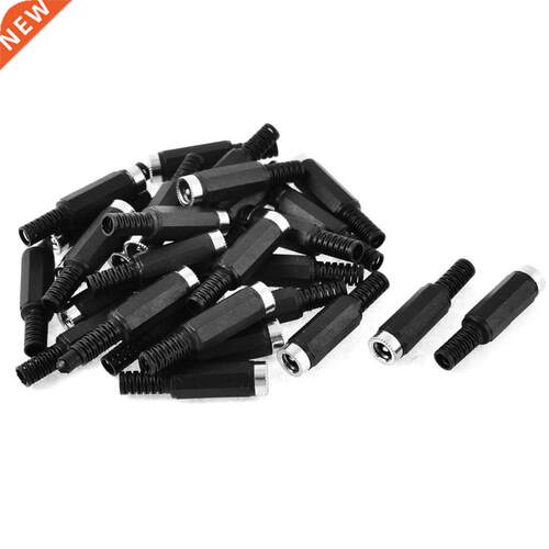 20Pcs DC Connector Power Female Jack Connector 2.1x5.5mm Bla