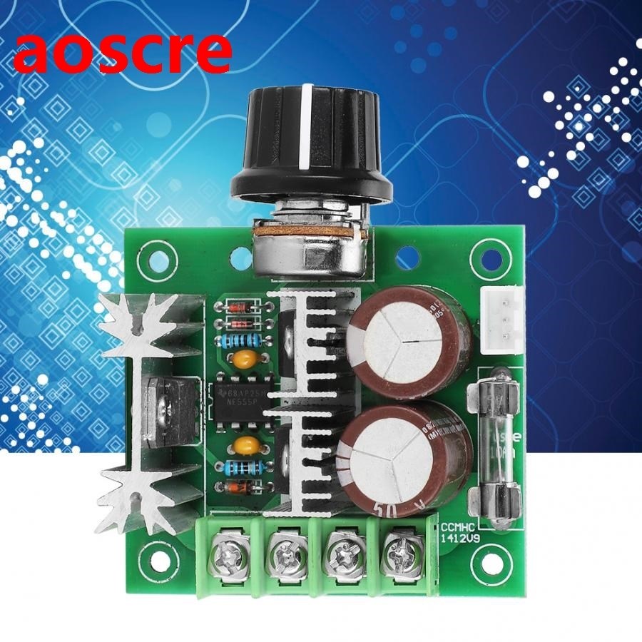 12~40V 10A DC Motor Variable Speed Controller PWM Speed   Re