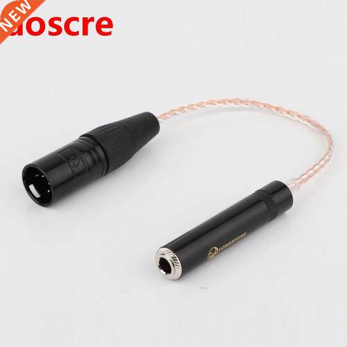 Preffair 10CM 8 cores Single Crystal Copper 4-Pin XLR Male B