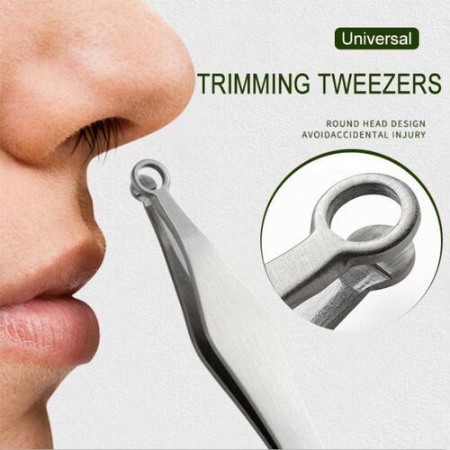 Universal Nose Hair Trimming Tweezers tools Materials Stain