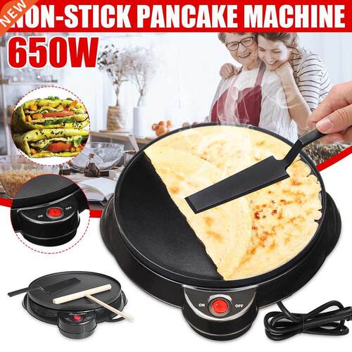 220V Pancake Maker Crepe Machine Non- Griddle Baking Pan Hou