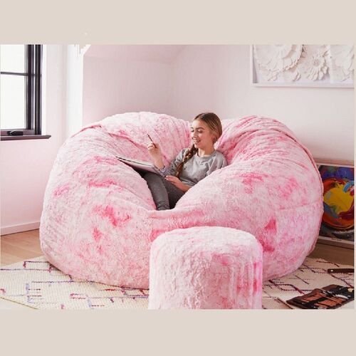 Dropshipping 7FT 183cm Fur Giant Removable Washable Bean Bag
