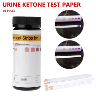 50Pcs/set Ketone Strips PH Meter Home Ketosis Urine Test-Atk