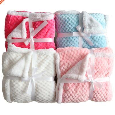 Baby Blanket Thermal Fleece Pineapple Grid Blanket Infant Sw