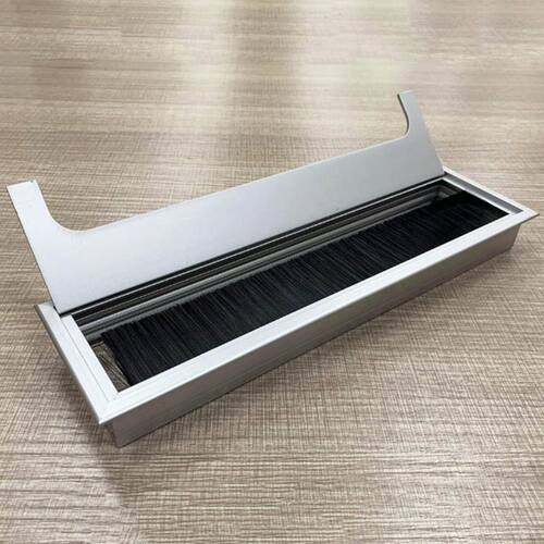 Aluminium Square Rectangle Desk Computer Wire Cable Outlet I
