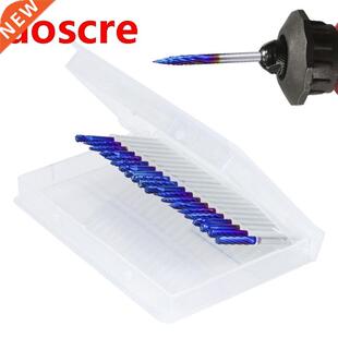 20pcs Rotary Burrs 3×3mm Blue Coating Double Cut and S