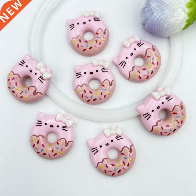 10pcs/lot kawaii resin Cute Doughnut cake flatback cabochons