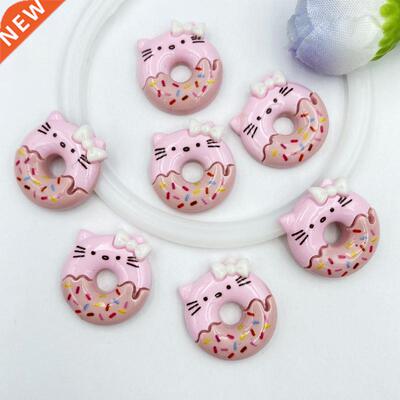 10pcs/lot kawaii resin Cute Doughnut cake flatback cabochons