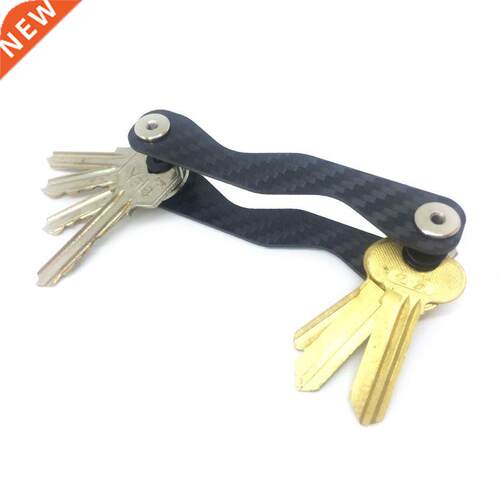 Smart Carbon Fiber Key Wallet DIY Keychain EDC Pocket Key Ho