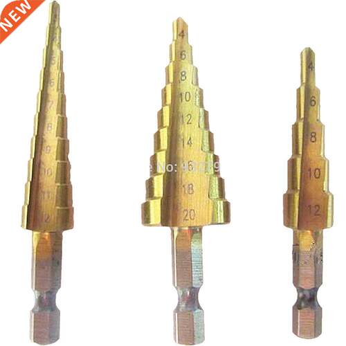 3pcs Set Metric 4-12mm 4-20mm 3-12mm epped Down Drill Bit