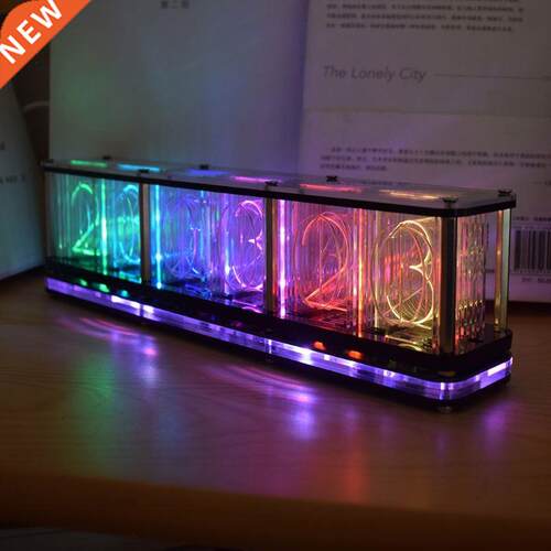 Time Tube Glow Tube Quasi-glow Tube Clock LED Digital solid
