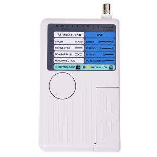USB Wire RJ45 BNC RJ11 1394 Ethernet LAN Cable Tester