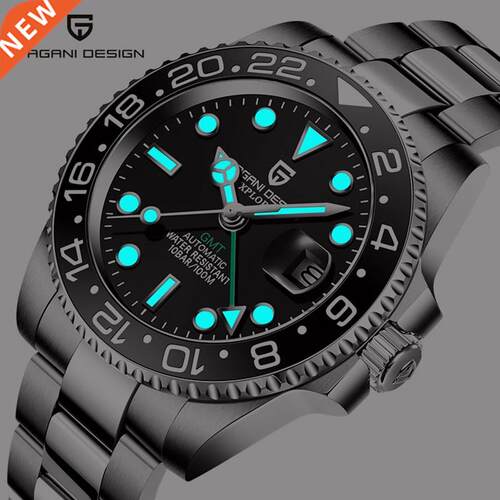 PAGANI DESIGN Men Stainless Steel Watch Sapphire Crystal Ce