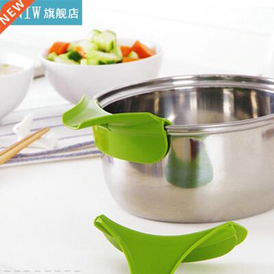 Cooking Down Soup Funnel Tools Pans Leakproof Kitchen Silico