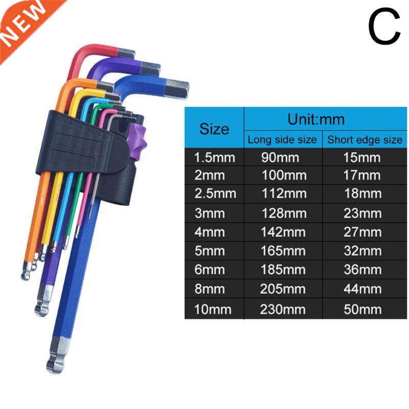 9Pcs Hex Allen Key Wrench Set Inner Hexagon Torx Spanner Scr