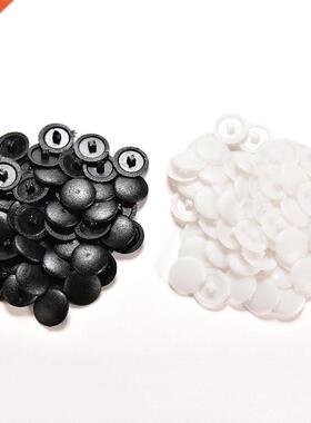 Highlight living space 50PC New Plastic Screw Cover Caps Bla