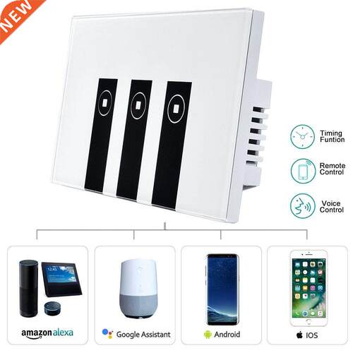 WiFi Smart Alexa Light Switch,  Gang Touch Wall Plate Light