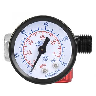 BSP1/4in Pressure Gauge Air Regulator Aluminium Alloy Pressu