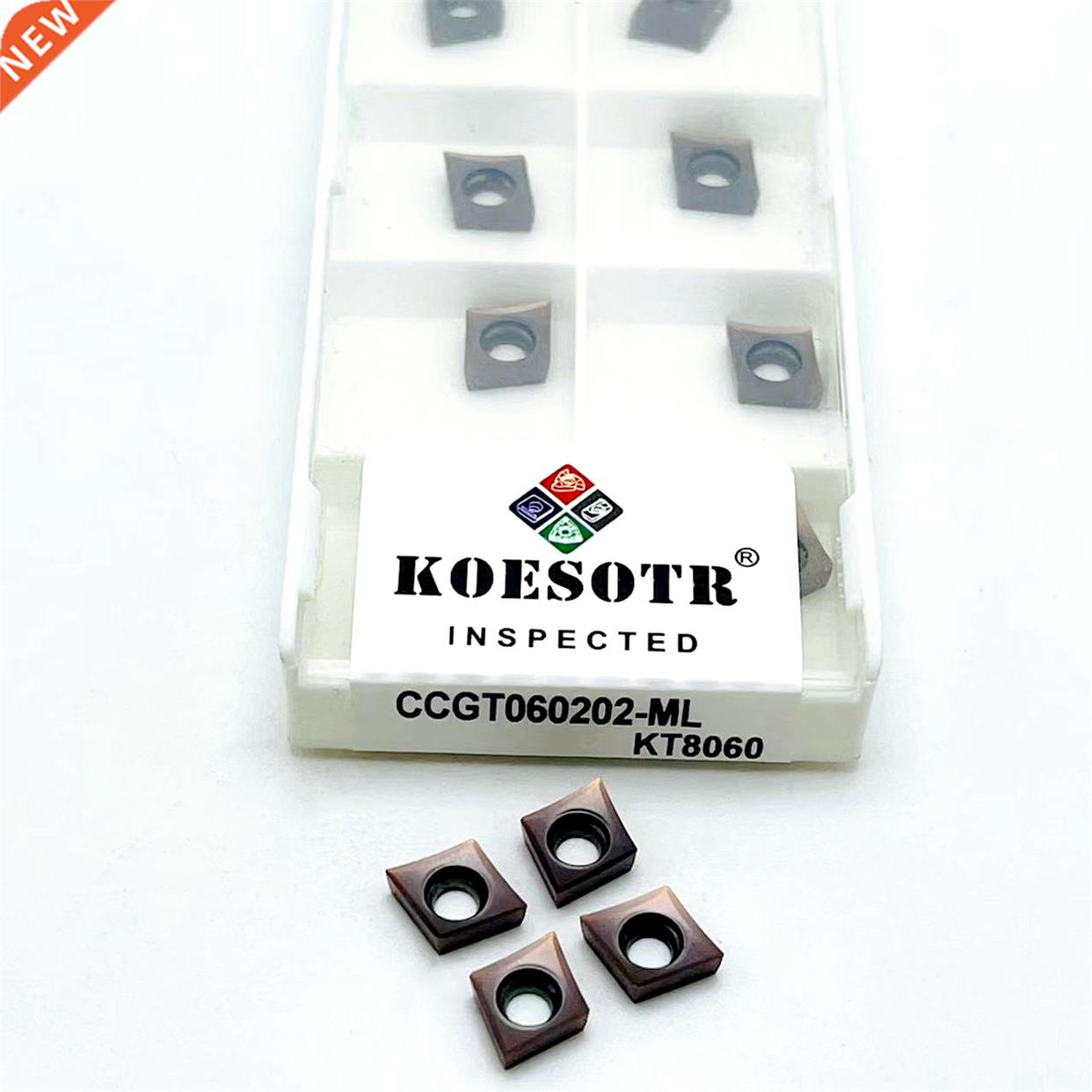 10PCS CCGT060201 CCGT060202 CCGT060204 ML KT8060 Carbide Ins