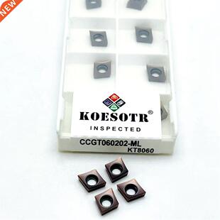 10PCS CCGT060201 CCGT060202 CCGT060204 ML KT8060 Carbide Ins