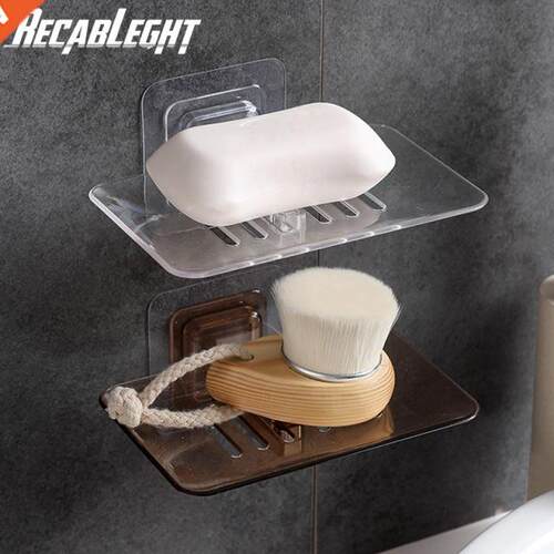 Soap Dish Drain Punch Free Convenient Install Takes Up Littl