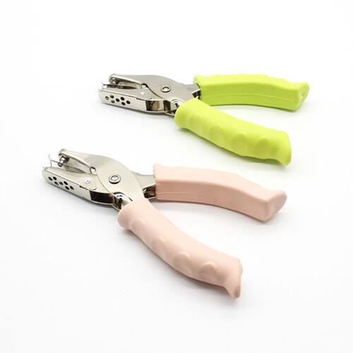 Leather Handle Metal Hand-Held Hole Punch Hole Puncher Gift